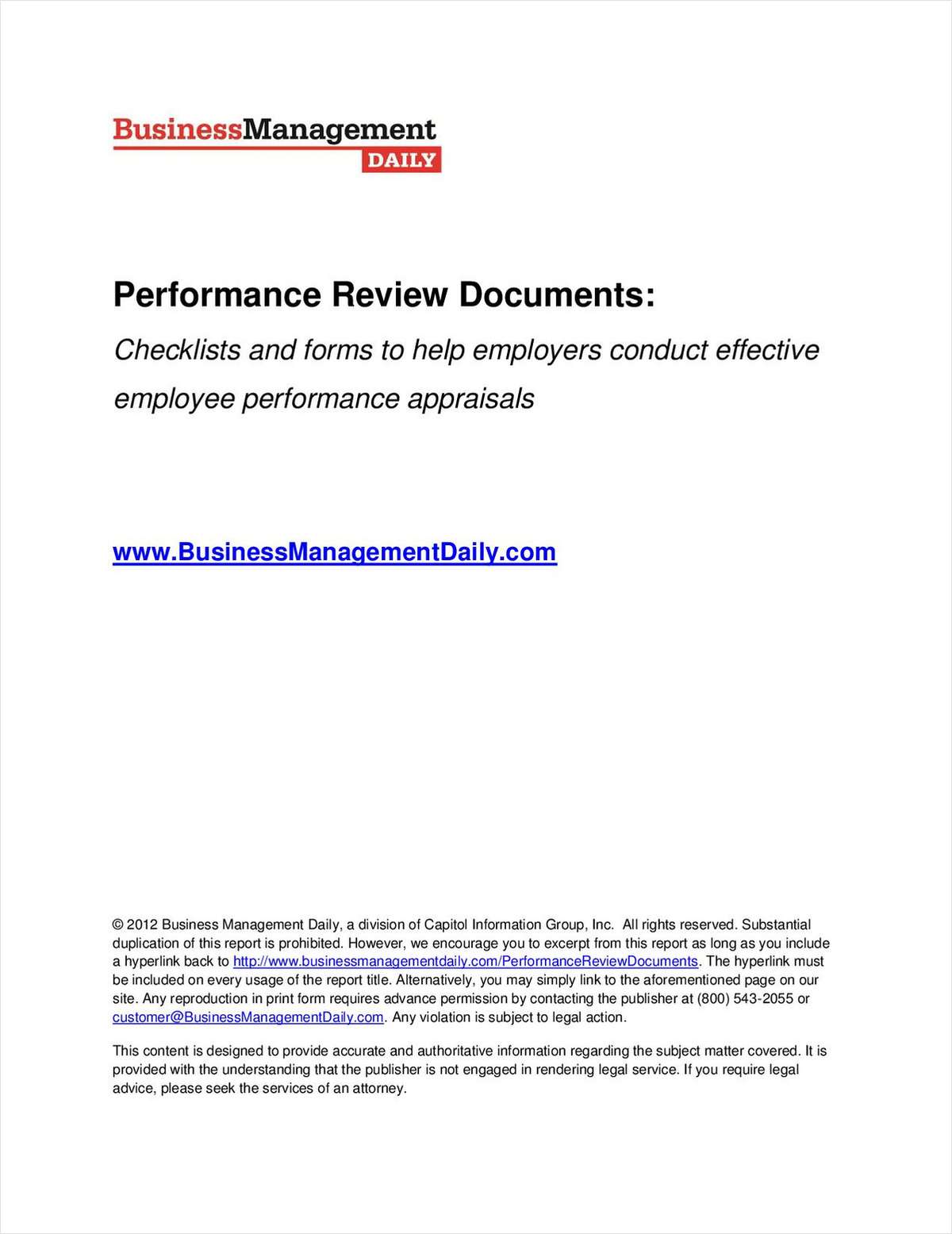 performance review documents